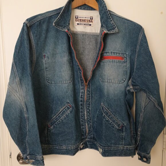 Guess vintage denim jacket size XL, 100% cotton.Perfect condition. - Picture 1 of 9